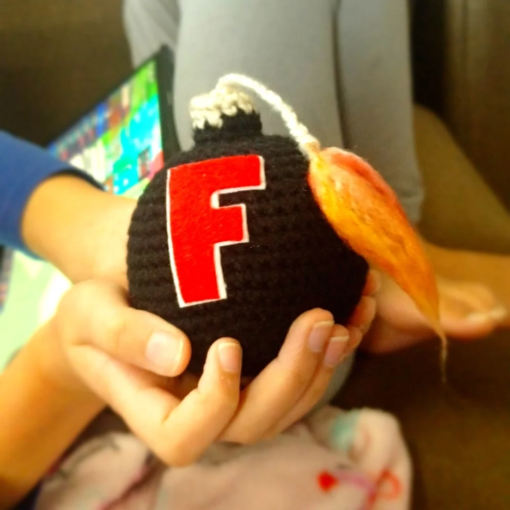 Set Of TWO 💥Hand crocheted "F Bomb"💣 - Picture 6 of 6